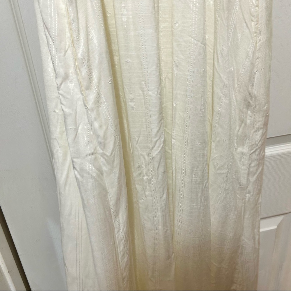 Soma Weekend Ivory Maxi Dress Bow Romantic Sexy Bridal Rayon NWT Sz X-Large - Picture 12 of 15